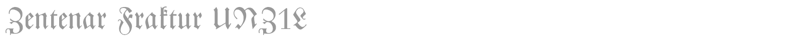 Zentenar Fraktur font preview